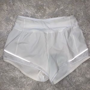 Lululemon white athletic shorts